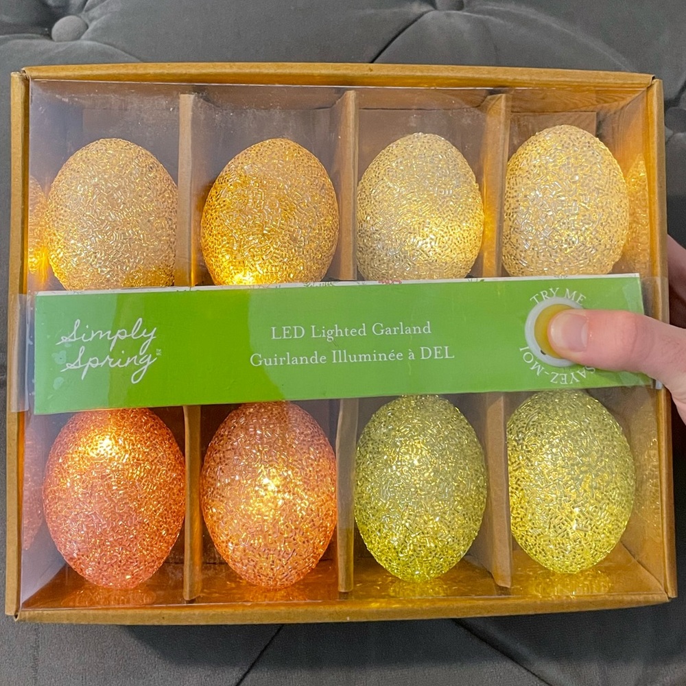 Beaded egg string lights - Picture 8 of 10